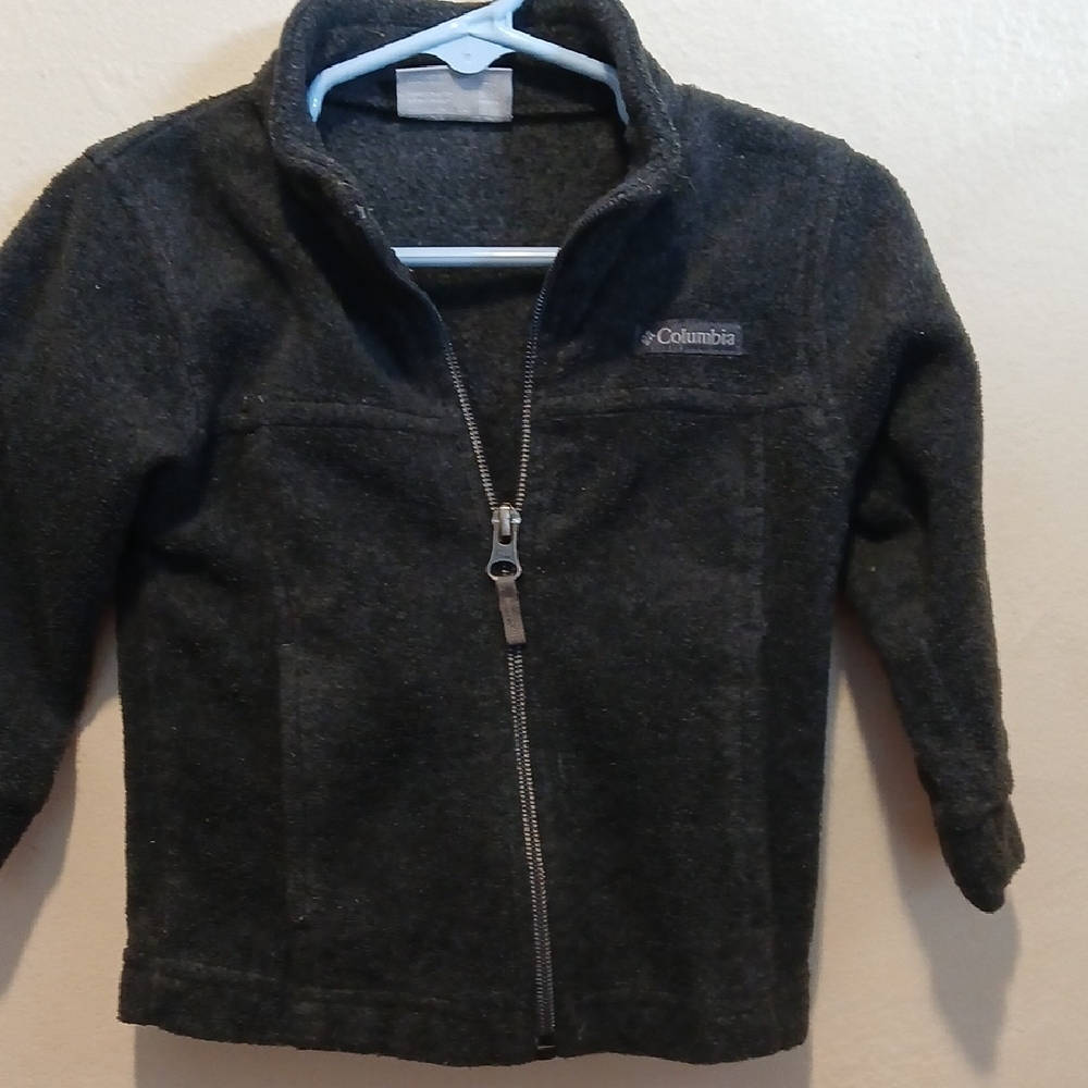 Columbia Charcoal Full-Zip Fleece Jacket